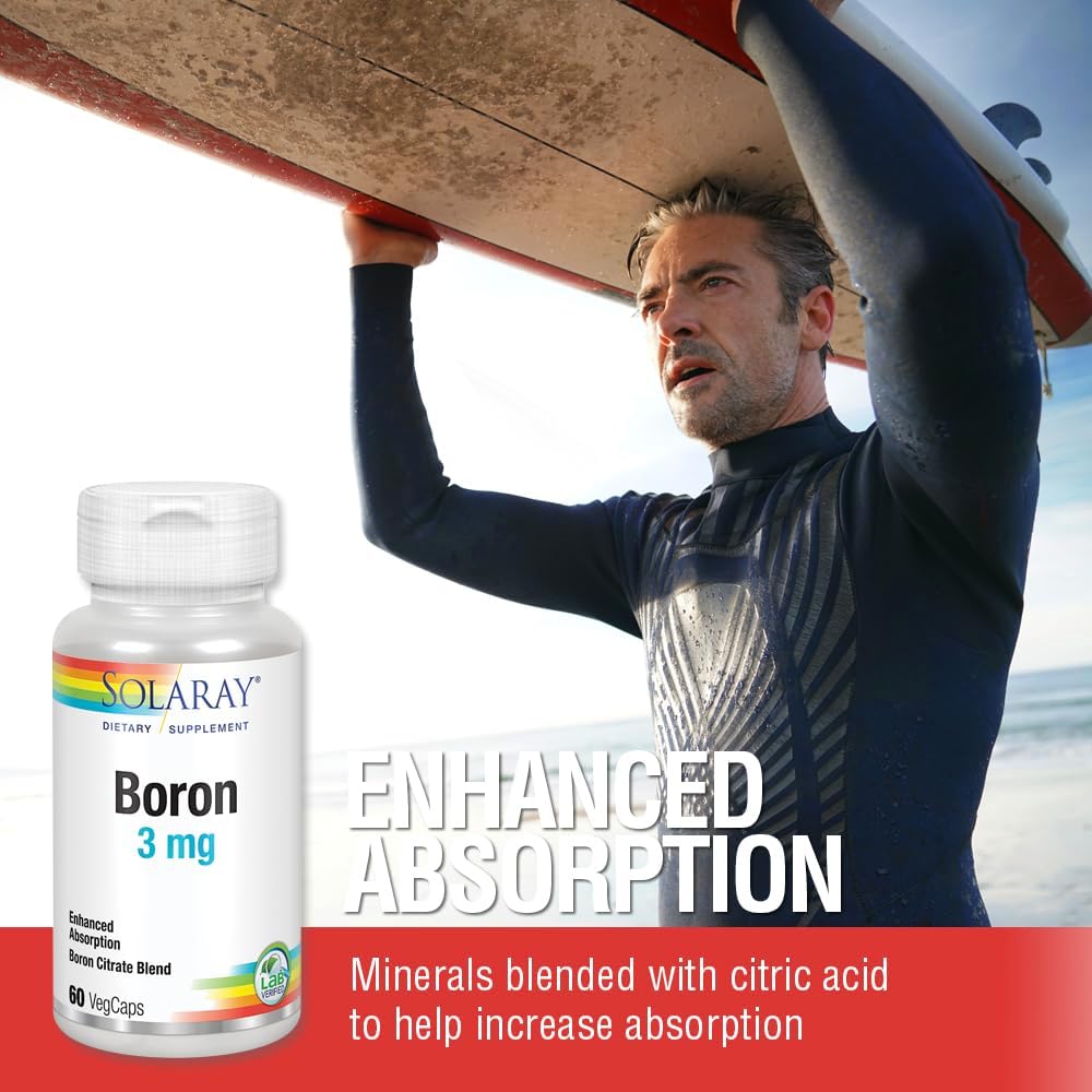 Solaray Boron Citrate 3mg - 60 VegCaps
