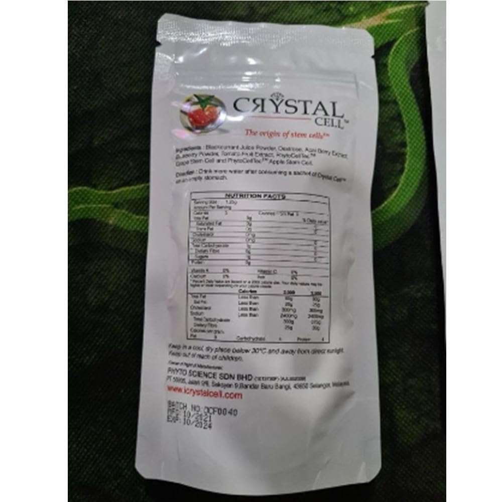 Phytoscience Crystal Cell Stem Cell - Suplemento de Células Madre (4 Paquetes x 14 Sobres)
