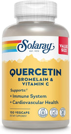 SOLARAY QBC Plex - Quercetin, Bromelain & Vitamin C - 120 Vegan Capsules