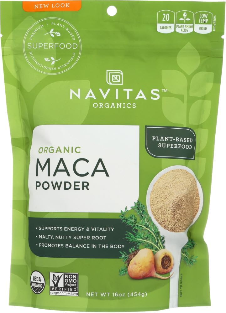 Polvo de Maca Cruda (16 oz / 454 g) - Navitas Naturals