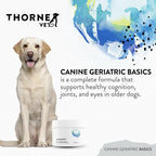 ThorneVET Canine Geriatric Basics – Fórmula en polvo multivitamínico/mineral para perros mayores, 90 dosis