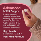 Celebrate Vitamins Masticables Multi ADEK, Sin Hierro - Multivitamínico Bariátrico Diario con Vitaminas A, D, E, K y B12 para Cirugía de Cruce Duodenal - Sabor Sorbete de Bayas (60 Comprimidos Masticables)