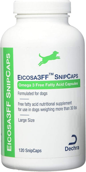 Dechra Eicosa3FF SnipCaps para perros – Mantener una piel sana y un pelaje brillante: El DHA y el EPA contribuyen – Image 1