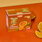 Vitamina C + Zinc Polvo Efervescente Sabor Naranja – 30 Sobres – Complemento Alimenticio para el Sistema Inmunitario
