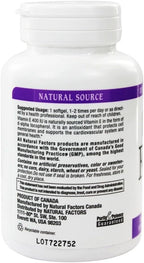 Natural Factors Mixed Vitamin E 400 IU - Antioxidant Protection - with Mixed Tocopherols - 90 Capsules