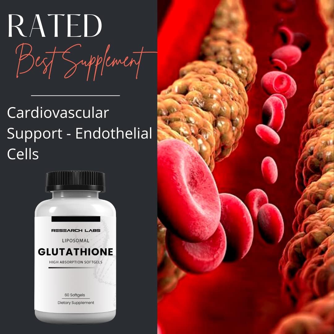Research Labs Liposomal Glutathione Supplement con Gluta-IV™ – 120 Cápsulas Blandas