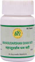 Mahasudarshan Ghan Vati - Comprimidos Herbales Ayurvédicos Tradicionales - 50 Comprimidos