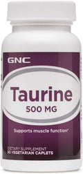 GNC Taurina 500mg, 50 Comprimidos, Apoya la Función Muscular