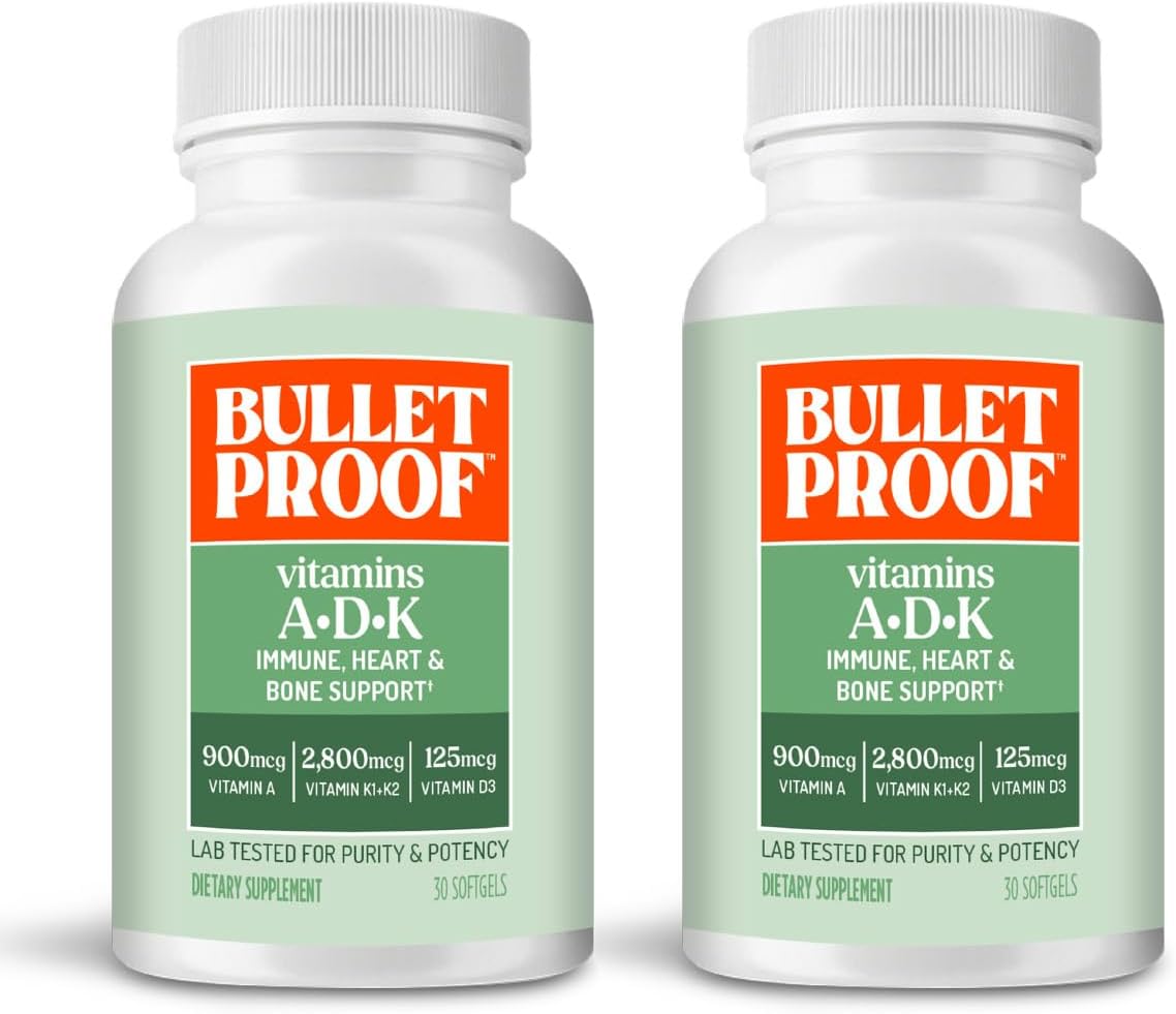 Bulletproof Vitamins A-D-K Softgels, 30 Cápsulas