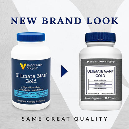 The Vitamin Shoppe Ultimate Man Multivitamínico para Hombres - 180 Comprimidos – Image 2