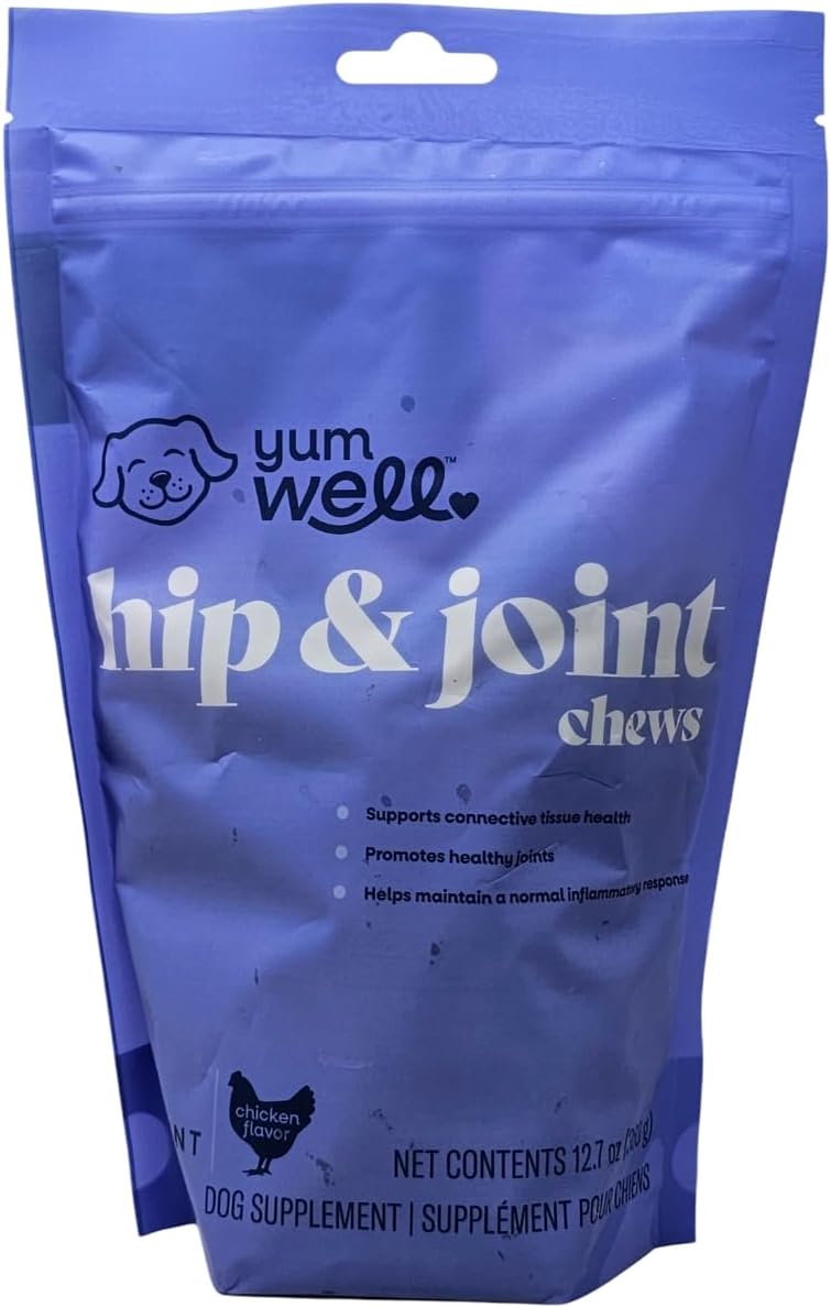YumWell Hip and Joint Chews for Dogs, 12.7 Ounces