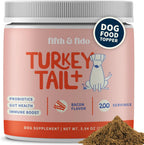 Fifth & Fido Turkey Tail+ para Perros - Suplemento de Hongo Cola de Pavo con Probióticos - 30 dosis