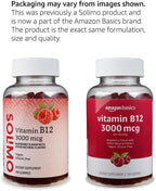 Vitamin B12 3000 mcg Gomitas - Sabor Frambuesa - 100 Unidades