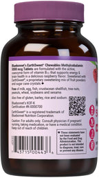 Bluebonnet Nutrition EarthSweet Methylcobalamin 5000 mcg - Vitamina B12 Activa - 60 Comprimidos Masticables Sabor Frambuesa