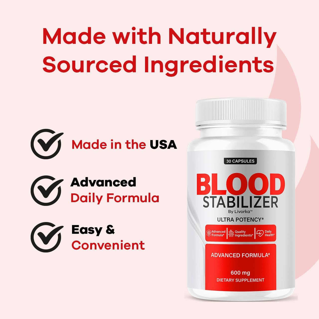 (5 Pack) Blood Stabilizer Advanced Blood Formula Capsules, Original Blood Stabilizer Supplemen All Natures Pills - Maximum Strength, BloodStabilizer Premium Vitamin Reviews, 150 Capsules for 5 Months