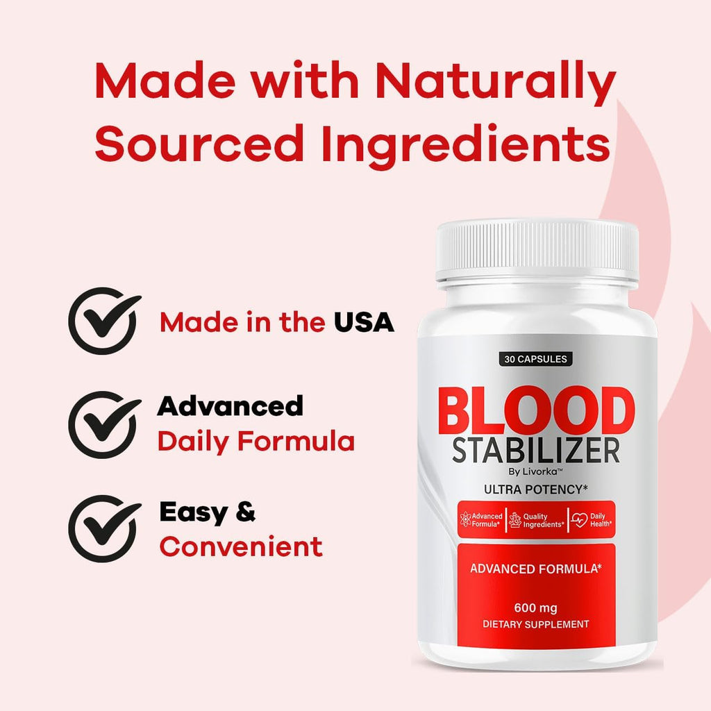 (3 Pack) Suplemento Blood Stabilizer - Fórmula Avanzada Original, Cápsulas BloodStabilizer, Máxima Potencia, 90 Cápsulas para 3 Meses