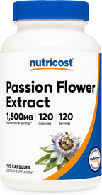 Nutricost Extracto de Pasiflora - 120 Cápsulas - 375mg de Extracto 4:1 - Sin Gluten, No-GMO, Vegetariano