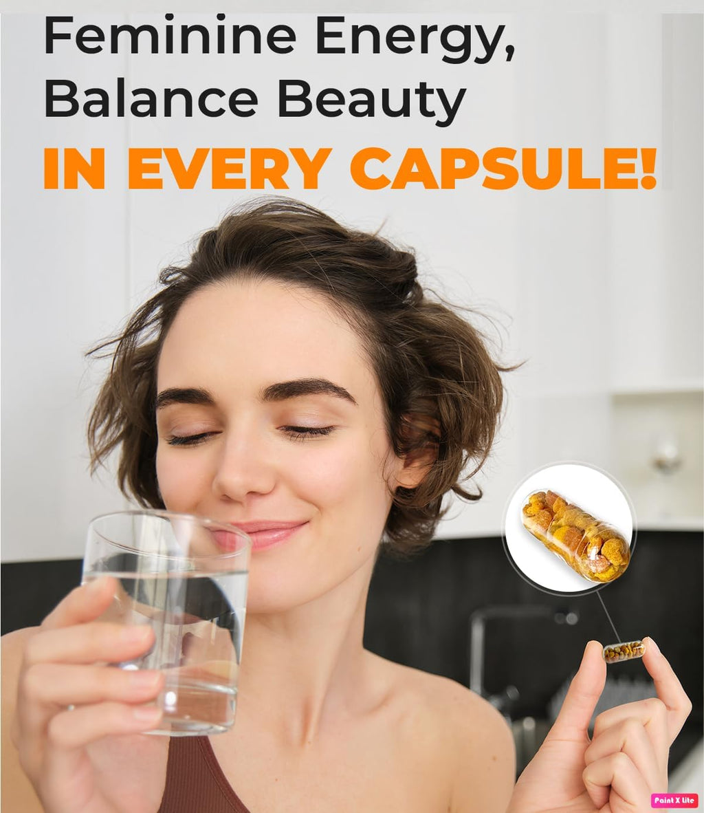 Cápsulas de Polen de Abeja con Propóleo – Suplemento Orgánico para Energía, Vitalidad y Bienestar, Rico en Vitaminas, Apoyo Inmunológico, 100% Puro y Natural