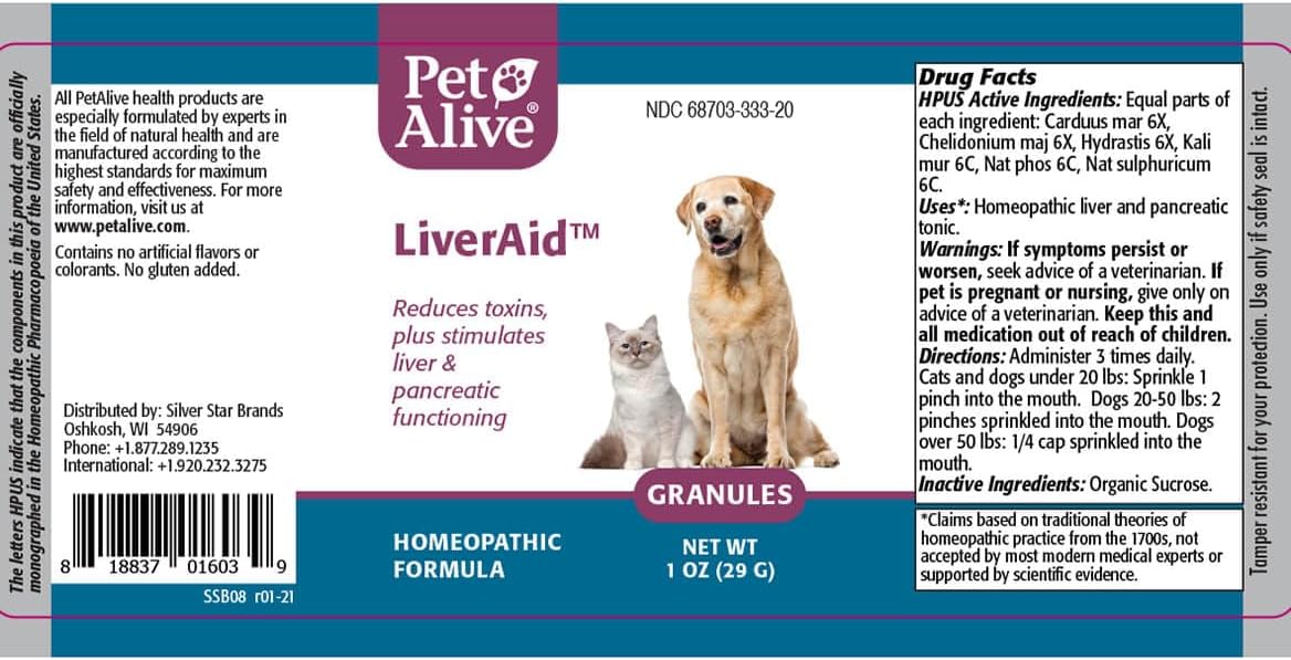 PetAlive LiverAid Granules - Homeopático para Mascotas