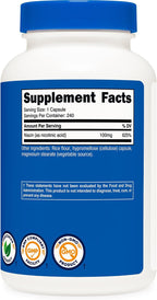 Nutricost Niacina (Vitamina B3) 100mg, 240 Cápsulas - Con Enrojecimiento