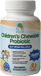 Raise Them Well Probiótico Infantil Masticable - Sabor Naranja Mango - 60 Comprimidos