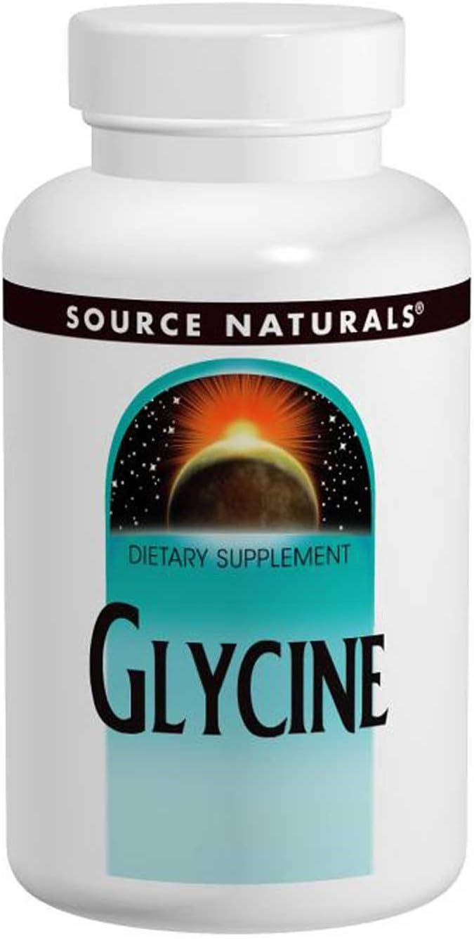 Source Naturals Glicina 500 mg, 100 Cápsulas (Pack de 2)