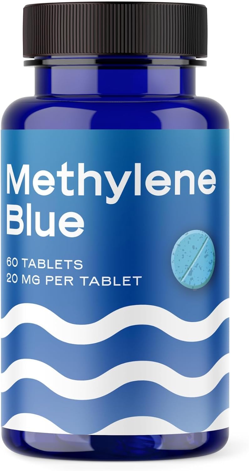Azul de Metileno USP 20mg Comprimidos - 60 Unidades, Calidad Farmacéutica