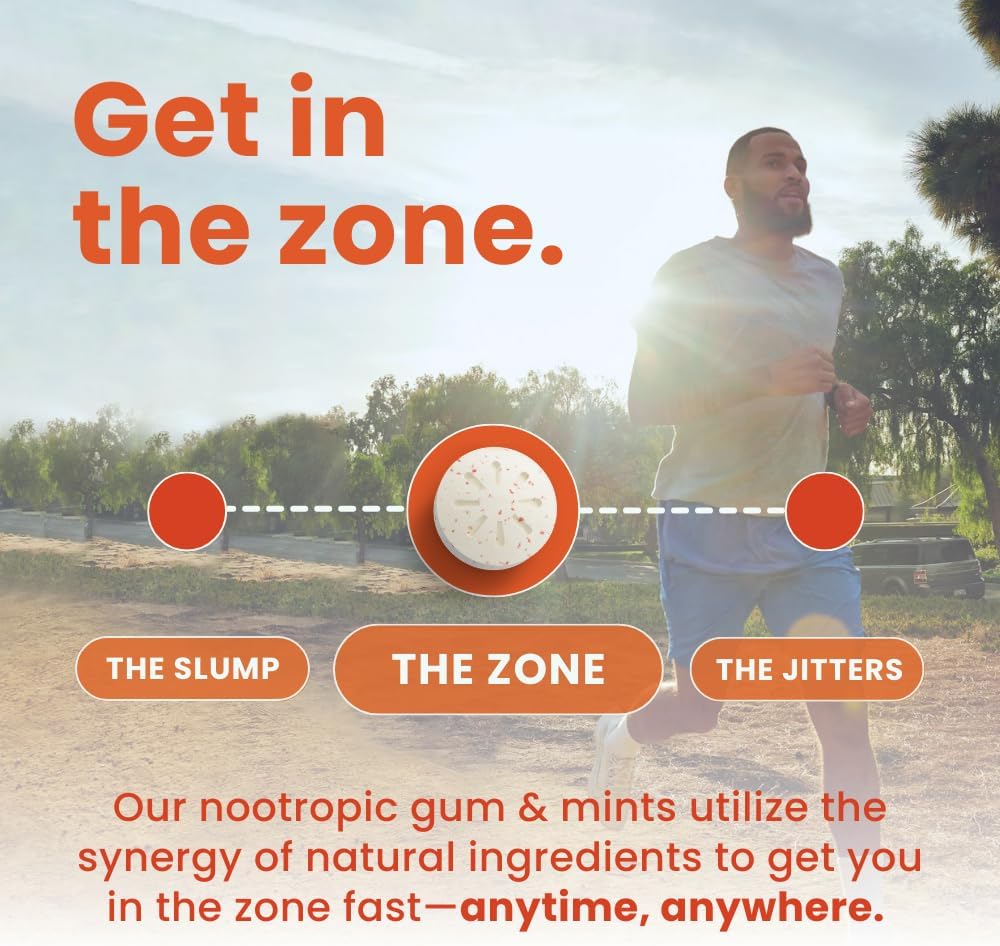 NeuroGum Energy & Focus, Canela, 12 Paquetes, 9 Piezas Cada Uno