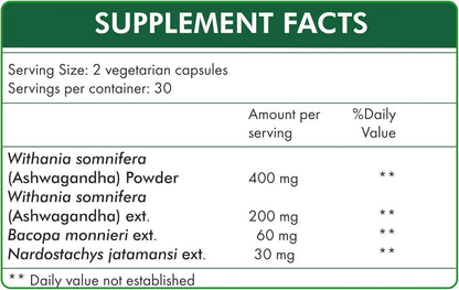 Stress Hrx, Cápsula de Ashwagandha, Alivio del Estrés Herbal Destination - 60 Cápsulas – Image 7