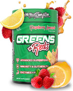 VMI Sports Greens + Reds Superalimento Avanzado con Enzimas y Probióticos - 30 Servicios (Frambuesa Limón)