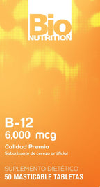 Bio Nutrition B-12 Sublingual 50 tabletas