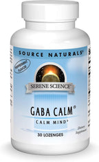 Source Naturals Serene Science GABA Calm – Pastillas de menta de disolución rápida, 30 unidades
