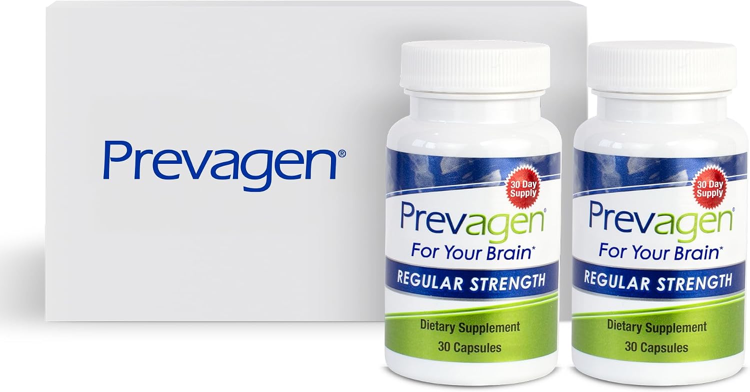 Prevagen Regular Strength - 30 Cápsulas (Paquete de 2) | Formulado para tu Cerebro | 10 mg de Apoaequorina más Vitamina D3