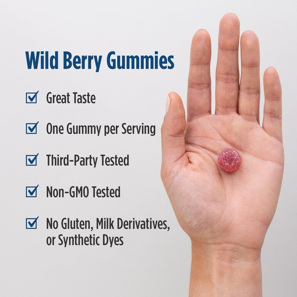 Nordic Naturals Pro Vitamin D3 Gummies, Wild Berry - 120 Gummies