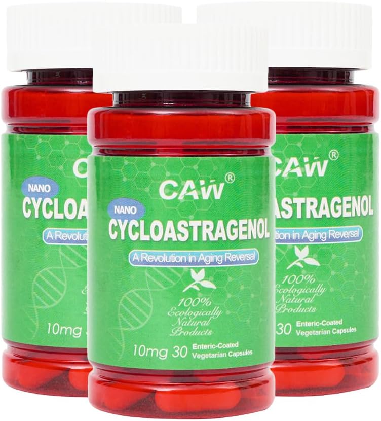 CAW Nano Cycloastragenol 10 mg - 30 Cápsulas Vegetales con Recubrimiento Entérico