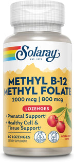 SOLARAY Vitamina B12 con Metilfolato Comprimidos