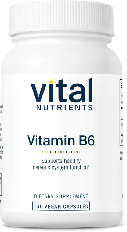 Vitamina B6 (Piridoxina HCl) 100 mg - 100 – Metabolismo energético normal: La vitamina B6 contribuye al – Image 1