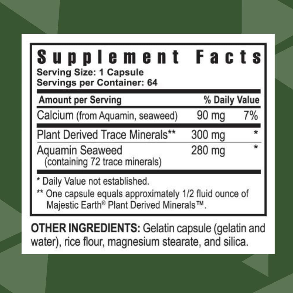Youngevity Ultimate Mineral Caps - 70+ Minerales Traza Esenciales, 64 Cápsulas