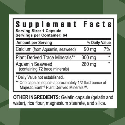 Youngevity Ultimate Mineral Caps - 70+ – Alga Aquamin: Obtenida del alga roja Lithothamnion calcareum, que crece – Image 2