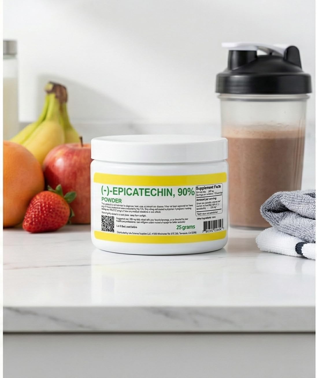 Epicatechin 90% en Polvo | 25 Gramos | (-)-Epicatequina