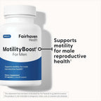 Fairhaven Health MotilityBoost para hombres | Suplemento de fertilidad masculina | 60 cápsulas