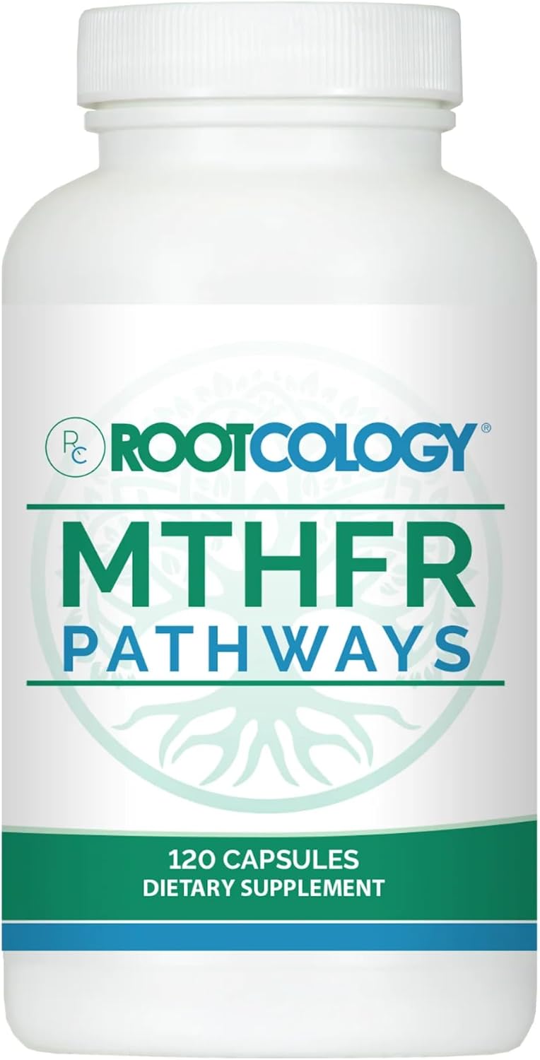 Rootcology MTHFR Pathways - Apoyo a la Metilación con Vitamina B6, B12 y Folato - 120 Cápsulas