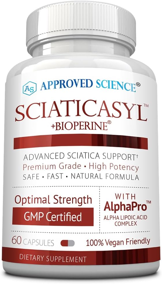 Approved Science Sciaticasyl - Suplemento para el nervio ciático - 60 cápsulas