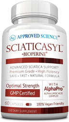 Approved Science Sciaticasyl - Suplemento para el nervio ciático - 60 cápsulas
