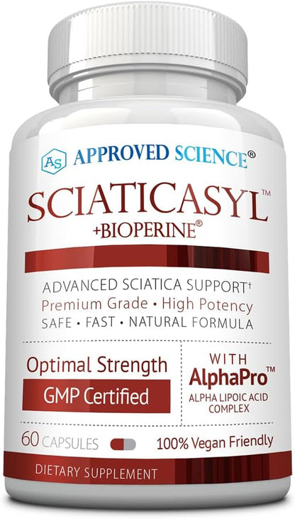 Approved Science Sciaticasyl - Suplemento para el nervio ciático - 60 cápsulas – Image 1