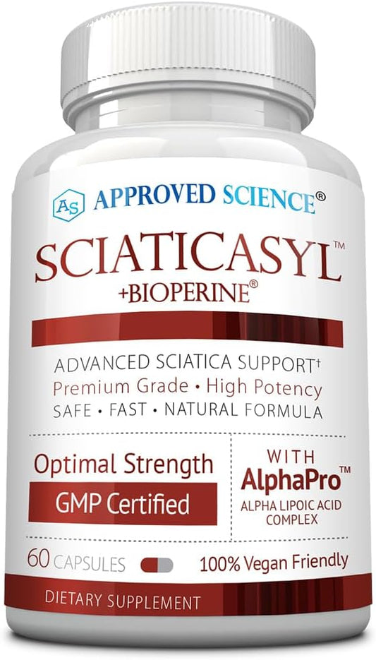 Approved Science Sciaticasyl - Suplemento para el nervio ciático - 60 cápsulas
