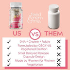 Feed Mom & Me Vitamina Prenatal + DHA, 22 Vitaminas y Minerales para el Apoyo Nutricional de la Madre y el Bebé - 30 Días