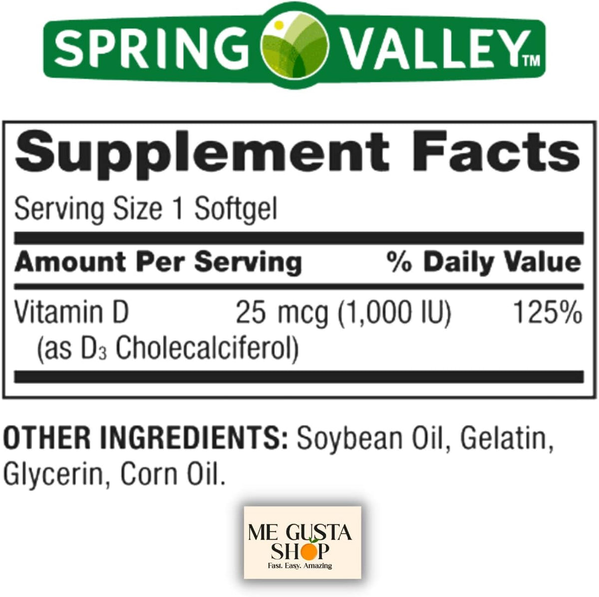 Vitamina D3 1000 UI (25 mcg) Softgels, 200 – Contribuye al mantenimiento de los niveles normales de calcio en – Image 2