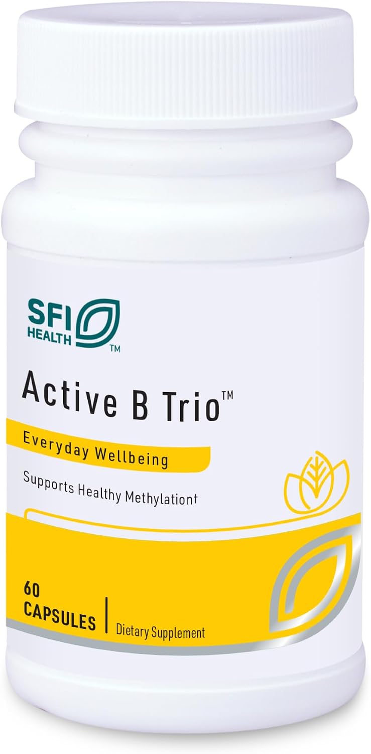 Active B Trio - Complejo de Vitaminas B Metiladas con B6, B12 y Folato (60 Cápsulas)
