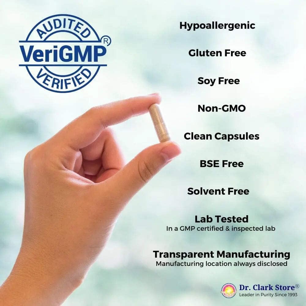 Dr. Clark Vitamin B6 Supplement, 230mg, 100 Cápsulas